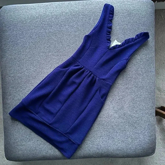 Anthropologie MAEVE Blue Cobalt Ottoman Cocktail Dress XS NWT - Picture 1 of 9